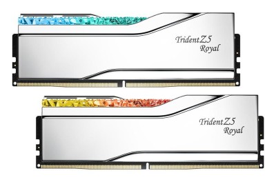 48 GB (2x24GB) DDR5-8000 G.Skill Trident Z5 Royal Neo RGB Silver CL40, Intel XMP