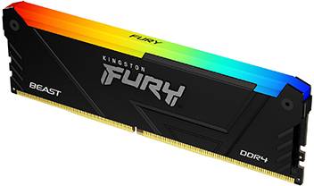 32 GB (1x32GB) DDR4-3200 Kingston FURY Beast RGB CL16 - Svart