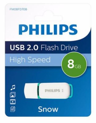 Philips FM08FD70B Snow edition 2.0 8GB USB 2.0 USB stick Hvid