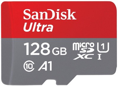 Micro Secure Digital SDXC 128 GB Sandisk Ultra A1, 140 MB/sek, Class 10, UHS-I, inkl. SD-adapter