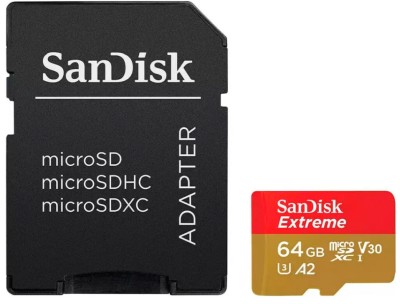 EXTREME PLUS MICROSDXC 64GB+SD EXT