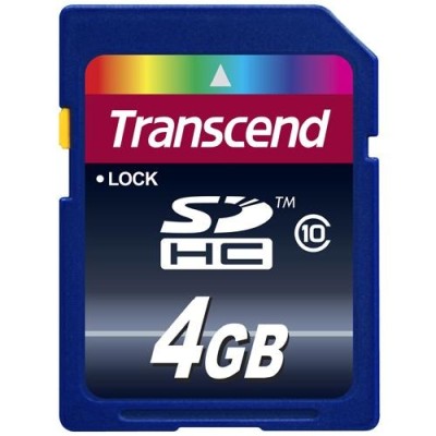 Secure Digital SDHC 4 GB Transcend, Class 10