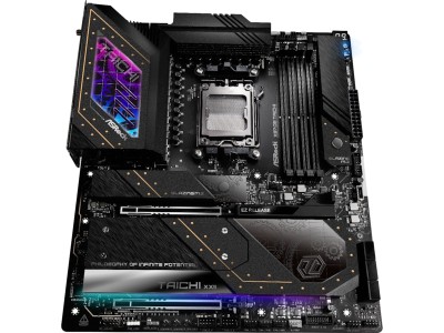 ASRock X870E Taichi Moderkort Socket-AM5, DDR5, ATX, 2xPCIe 5.0, 5G LAN, Wi-FI 7, Bluetooth, 2xUSB 4#5