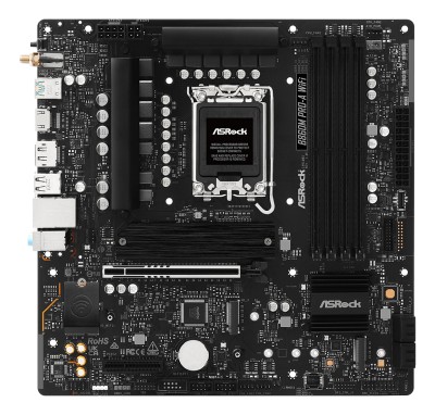 ASRock B860M Pro-A WiFi Moderkort LGA 1851, micro ATX, B860, DDR5, 1x PCIe 5.0, 3x M.2