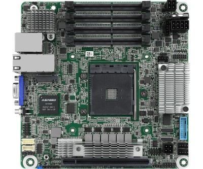 ASRock Rack X570D4I-2T, AMD Socket AM4, X570, Mini-ITX, 4xDDR4, PCI Express, M.2 + SATA3 RAID, USB 3.2 Gen2, 2x10Gbe#4