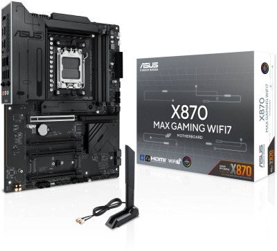 Asus X870 MAX GAMING WIFI7, AMD Socket AM5, ATX, 4xDDR5, 4xPCI Express, 3xM.2 + SATA3 RAID, HDMI/2xUSB4, 2.5GbE LAN, WiFi 7, Bluetooth 5.4, Aura Sync RGB#2