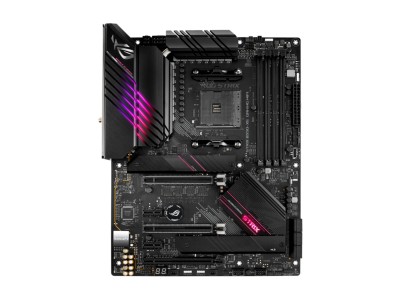 Asus ROG STRIX B550-XE GAMING WIFI, AMD Socket AM4, B550, ATX, 4xDDR4, 2xPCI Express, 2xM.2 + SATA3 RAID, HDMI/DP, USB-C, ROG Supreme 7.1-ljud, 2.5Gbe LAN, WiFi 6, Bluetooth, Aura Sync RGB, inkl. 4xM.2 expansionskort
