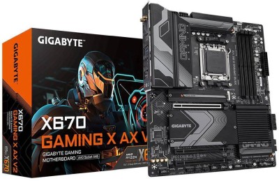 Gigabyte X670 GAMING X AX V2, AMD AM5, 3xPCI Express, ATX, 4xDDR5, 4xM.2 + SATA3 RAID, HDMI, USB-C, 7.1 audio, 2.5Gbe LAN, WiFi 6E, Bluetooth 5.3, RGB Fusion