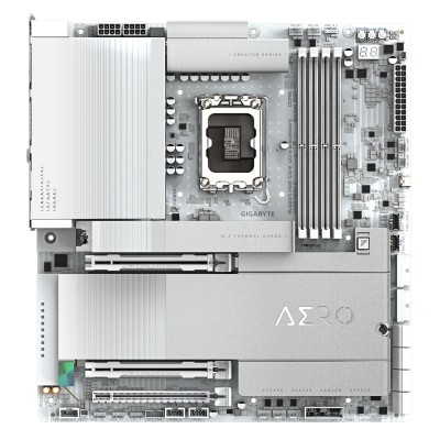 Gigabyte Z890 AERO D, Intel LGA1851, ATX, 2xPCI Express, 4xDDR5, 4xM.2 + SATA3 RAID, HDMI/2xTB5, 2x10GbE LAN, WiFi 7, Bluetooth 5.4, RGB Fusion#2