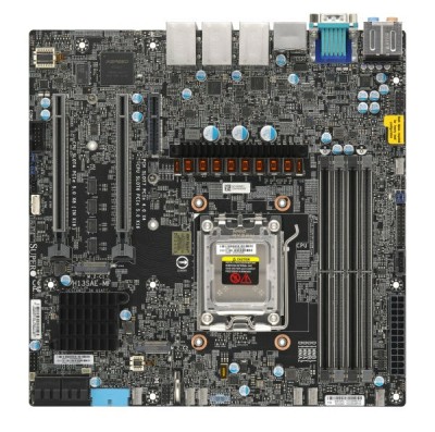 Supermicro H13SAE-MF, AMD AM5, B650, MicroATX, 2xPCI Express, 4xDDR5, 2xM.2 + SATA3 RAID, HDMI/DP, USB-C, 2xGigaLAN#2
