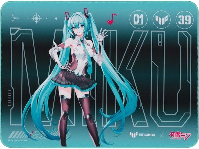 Asus TUF Gaming P1 Mousepad Hatsune Miku Edition, 360x260 mm, vattenavvisande