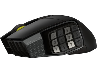 Corsair Scimitar Elite Wireless Gaming Mouse, 33000 dpi, USB/Bluetooth, 16 programmerbara knappar, RGB - Svart#5