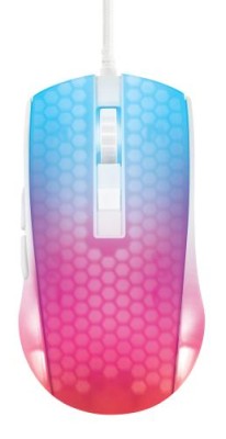 Deltaco Gaming Gamingmus DM310 Semi-transparant - Vit