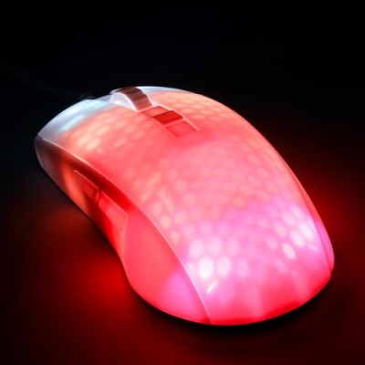 Deltaco Gaming Gamingmus DM310 Semi-transparant - Vit#7