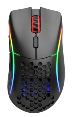 Glorious Model D- Wireless, RGB - Matt Svart