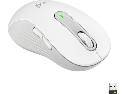 Logitech Signature M650 Large Left-handed, 2000 dpi, RF/Bluetooth, vänsterhänt - Off White#1