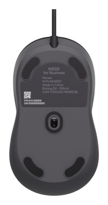 Logitech Wired Mouse M520 for Business, 4000 dpi - Grafit#5