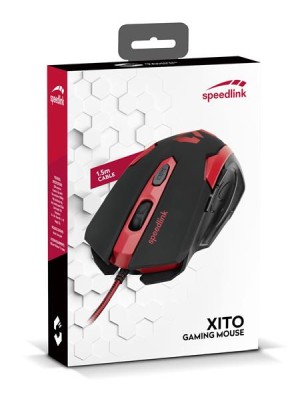 SpeedLink Xito Gaming Mouse, 3200 dpi - Svart/Röd#3