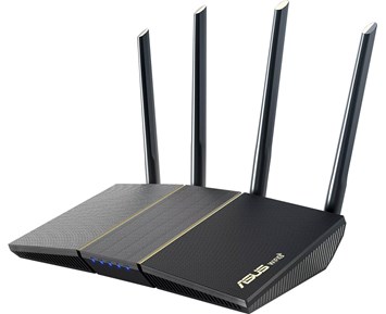 Trådlös router Asus RT-AX57 Wireless AX3000 med 4-port Gigabit switch, AiMesh, WiFi 6