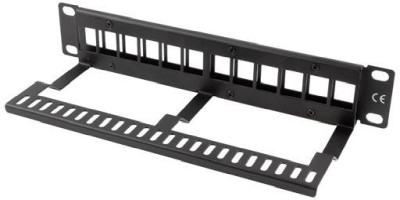 10" Patchpanel Lanberg, 12 portar, Keystone, 1U, metall - Svart#2