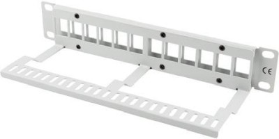 10" Patchpanel Lanberg, 12 portar, Keystone, 1U, metall - Grå#2