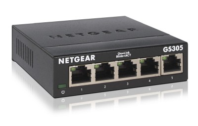 Netgear GS305-300PES Unmanaged Switch, 5-port, Gigabit