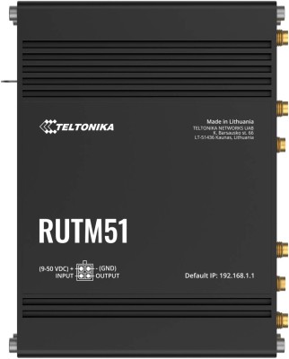Trådlös 5G-router Teltonika RUTM51, WiFi 5, Dual SIM, WAN, 4xGbE switch
