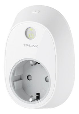 Fjärrstyrd strömbrytare TP-Link WiFi Smart Plug HS100, 2.4GHz