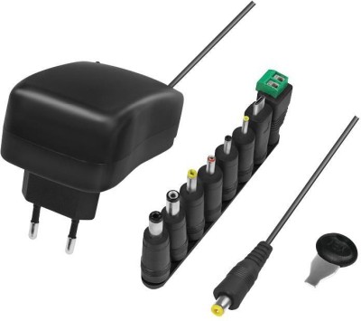 Universal AC-adapter 230V till 3-12V DC 24W/2A med USB-port, LogiLink, 8 st DC-kontakter#1