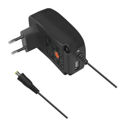 Universal AC-adapter 230V till 3-12V DC 24W/2A med USB-port, LogiLink, 8 st DC-kontakter#4