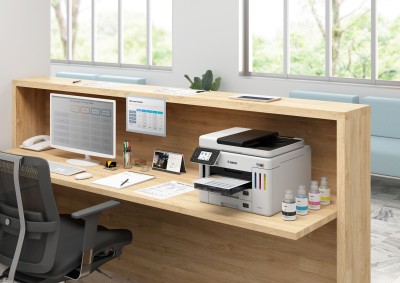 Canon MAXIFY GX7150, skrivare + scanner + kopiator + fax, 24/15,5 ppm ISO, 1200x1200 dpi scanner, display, duplex, USB/LAN/WiFi, Airprint#7