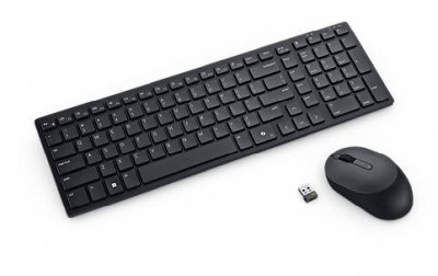 Dell Silent Keyboard And Mouse KM555, RF/Bluetooth, nordiskt