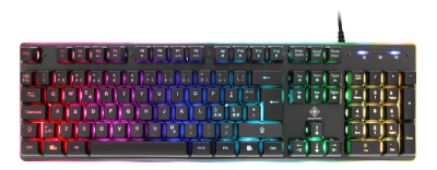 Deltaco_gaming DK220 Membrane RGB Gaming Keyboard, 25-anti-ghosting keys