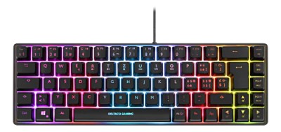 DK240 Membrane 60% Keyboard with semi transparent case black#2