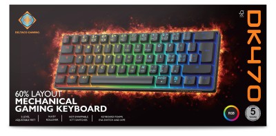 Deltaco_gaming DK470 60% Mechanical Keyboard, Lubed Hot-Swap KTT Switches#5