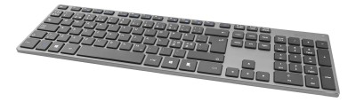Deltaco Wireless Slim Office Keyboard, RF, aluminium, PC/Mac