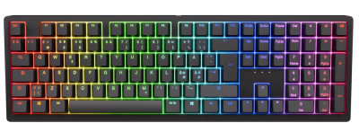 Ducky Zero 6108 Classic Fullsize Wireless (Tri-mode) RGB, Cherry MX2A Red - Svart#2