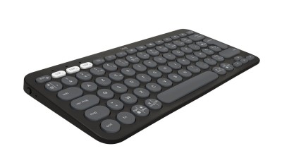 Logitech Pebble Keys 2 K380s, RF/Bluetooth, Easy-Switch, amerikansk layout - Grafit