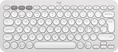 Logitech Pebble Keys 2 K380s, RF/Bluetooth, Easy-Switch, nordiskt - Vit#2