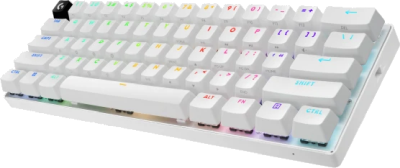 Logitech G Pro X 60 Lightspeed, TKL 60%, optiskt Tactile, LightSync RGB - Vit