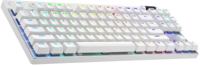Logitech G PRO X TKL LightSpeed, RF/Bluetooth/USB, RGB, Tactile, nordiskt - Vit#1
