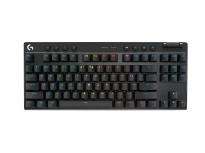 Logitech G PRO X TKL LightSpeed, RF/Bluetooth/USB, RGB, Tactile, nordiskt - Svart