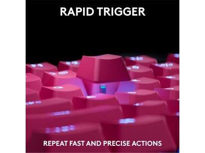 Logitech PRO X TKL RAPID Wired Gaming Keyboard Linear, Lightsync RGB - Rosa#7