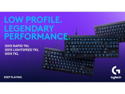 Logitech G515 TKL Rapid Gamingtangentbord (svart) Lågprofil, analoga brytare, nyckelprioritet, nordisk layout#3