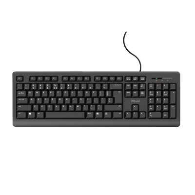 TRUST TK-150 spilltåligt tangentbord, USB - Svart#1
