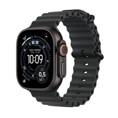 Apple Watch Ultra 3&nbsp;GPS + Cellular&nbsp;49mm&nbsp;Svart Titanboett med Svart Havsband#1