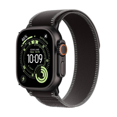 Apple Watch Ultra 3&nbsp;GPS + Cellular&nbsp;49mm&nbsp;Svart Titanboett med Svart/Gråsvart Terrängloop - M/L#1
