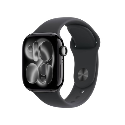 Apple Watch Series 11 GPS + Cellular 42mm Gagatsvart Aluminiumboett med Svart Sportband - S/M#1