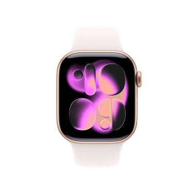 Apple Watch Series 11 GPS + Cellular 42mm Roséguld Aluminiumboett med Rosé Sportband - M/L#2