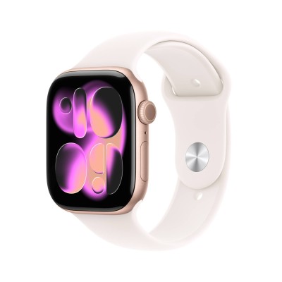Apple Watch Series 11 GPS + Cellular 46mm Roséguld Aluminiumboett med Rosé Sportband - S/M#1